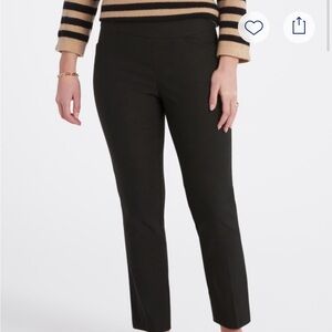 Tribal Black Ankle Cropped Pants